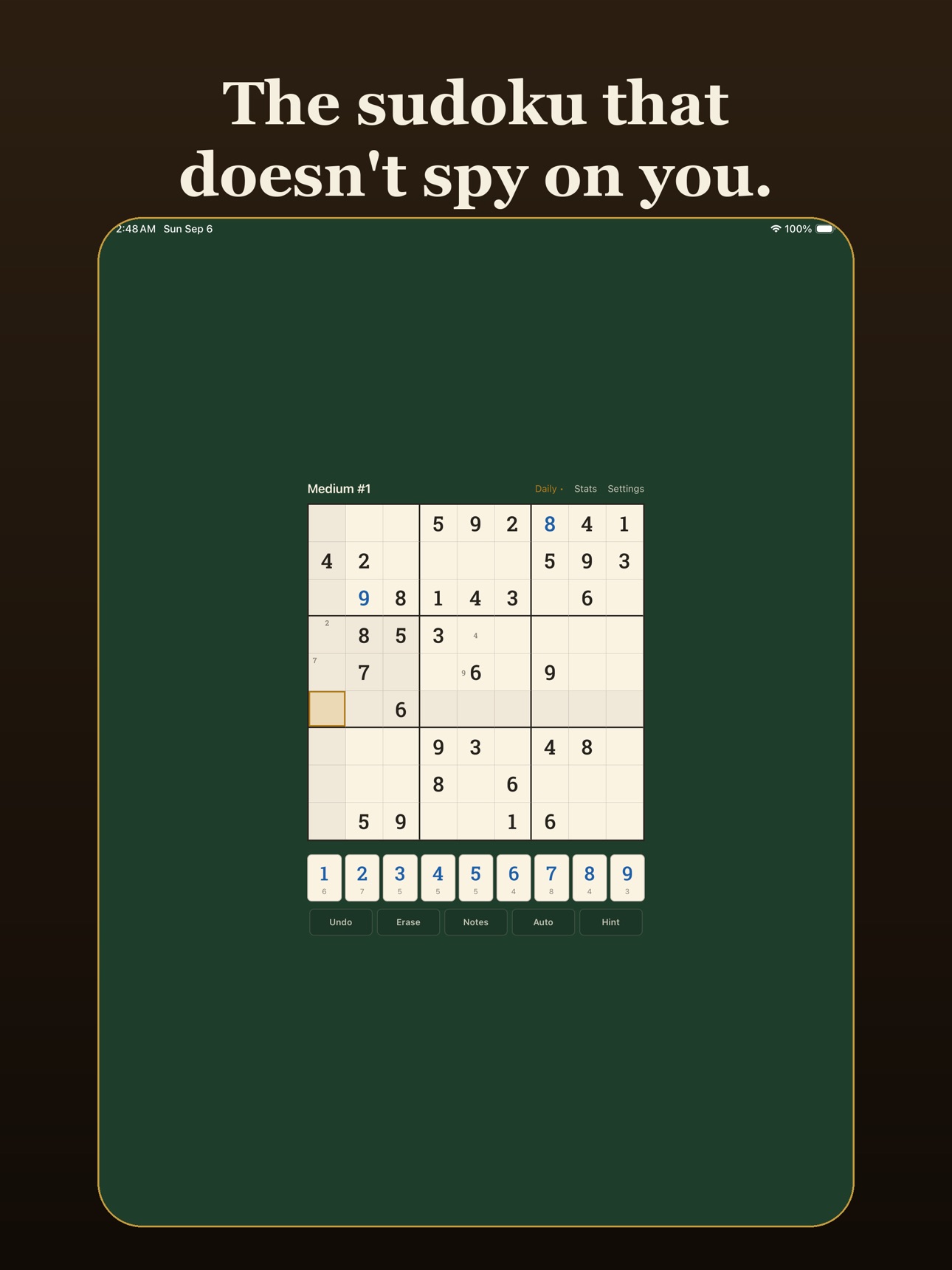 Screenshot 6 of Amber Sudoku