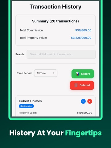 ComCal Commission Calculator iPad screenshot