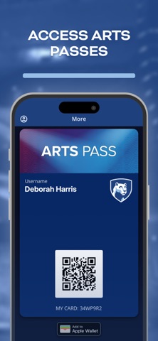 Penn State Arts Ticket Center screenshot