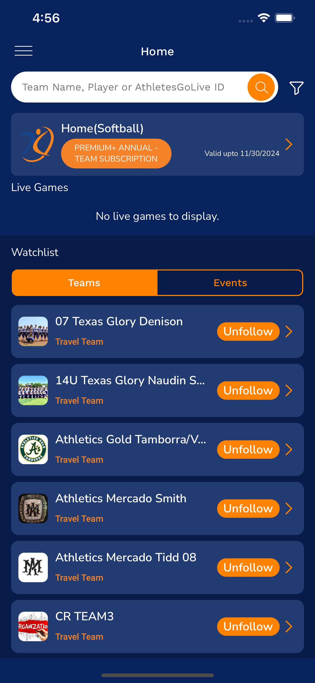 AthletesGoLive