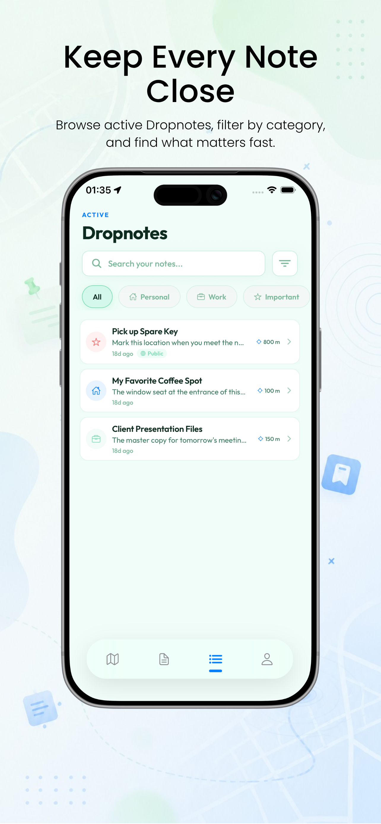 Dropnote: Location Notes screenshot 5
