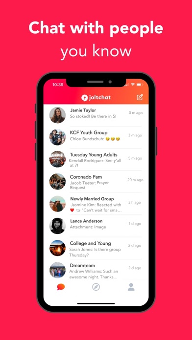 JoltChat iPhone screenshot 1 - Social Networking app