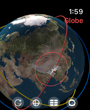 ISS Real-Time Tracker 3D -kuvakaappaus
