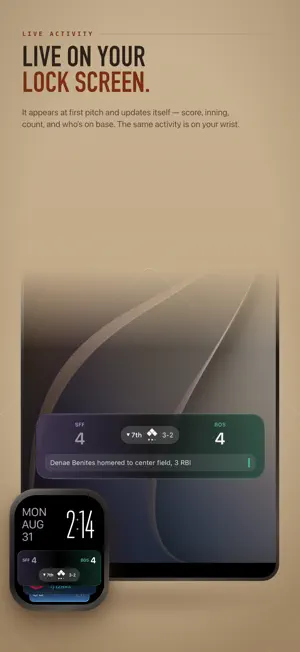 Peach: Live Baseball Scores screenshot 1