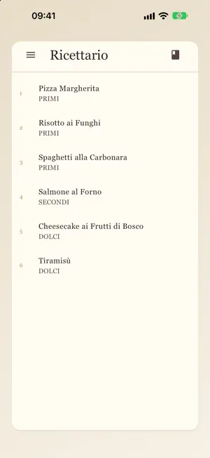 Ricettario COSWARE screenshot 2