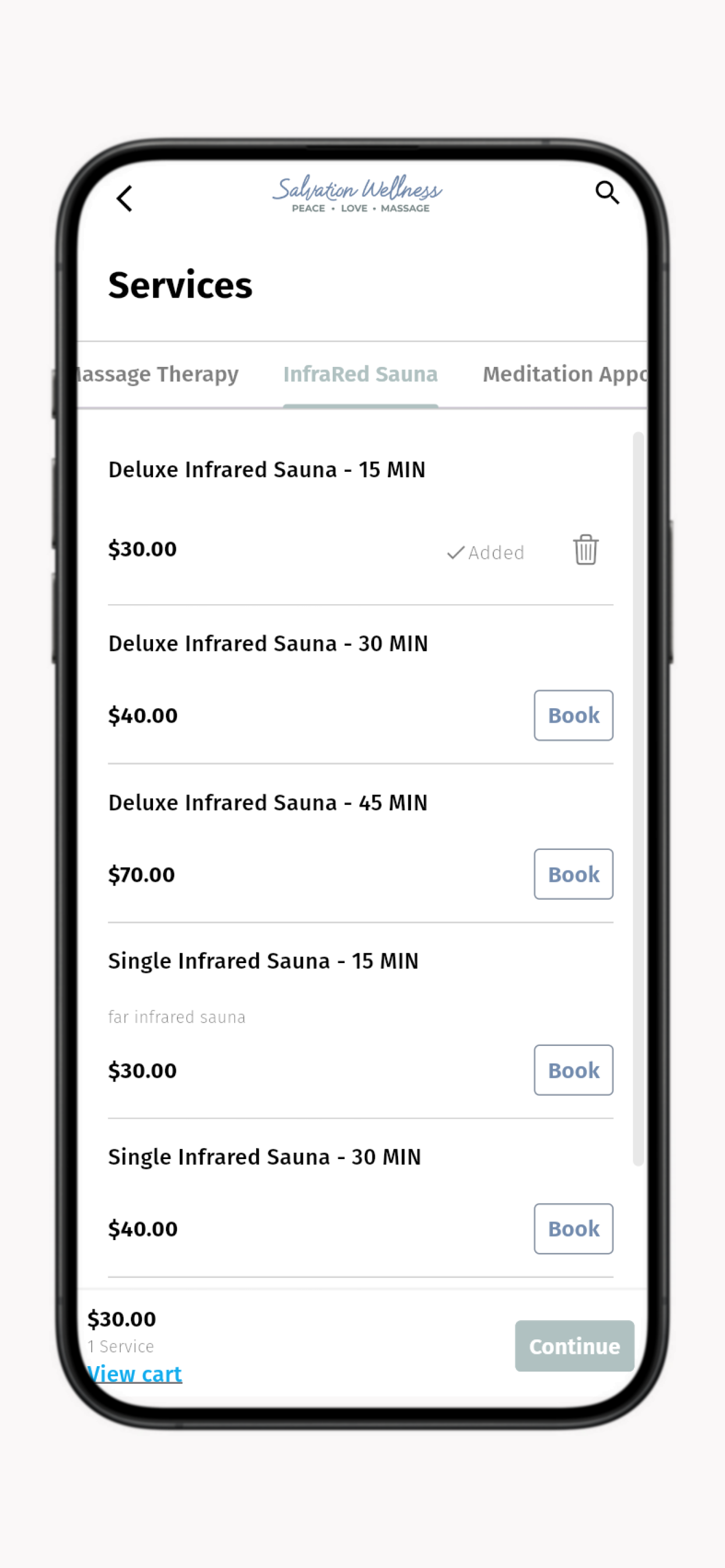 Salvation Wellness - Mobile screenshot 3