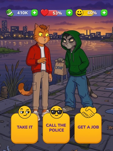 Business Cat: Life Simulator iPad screenshot