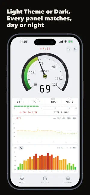 dB Meter: Decibel SPL Spectrum screenshot 3