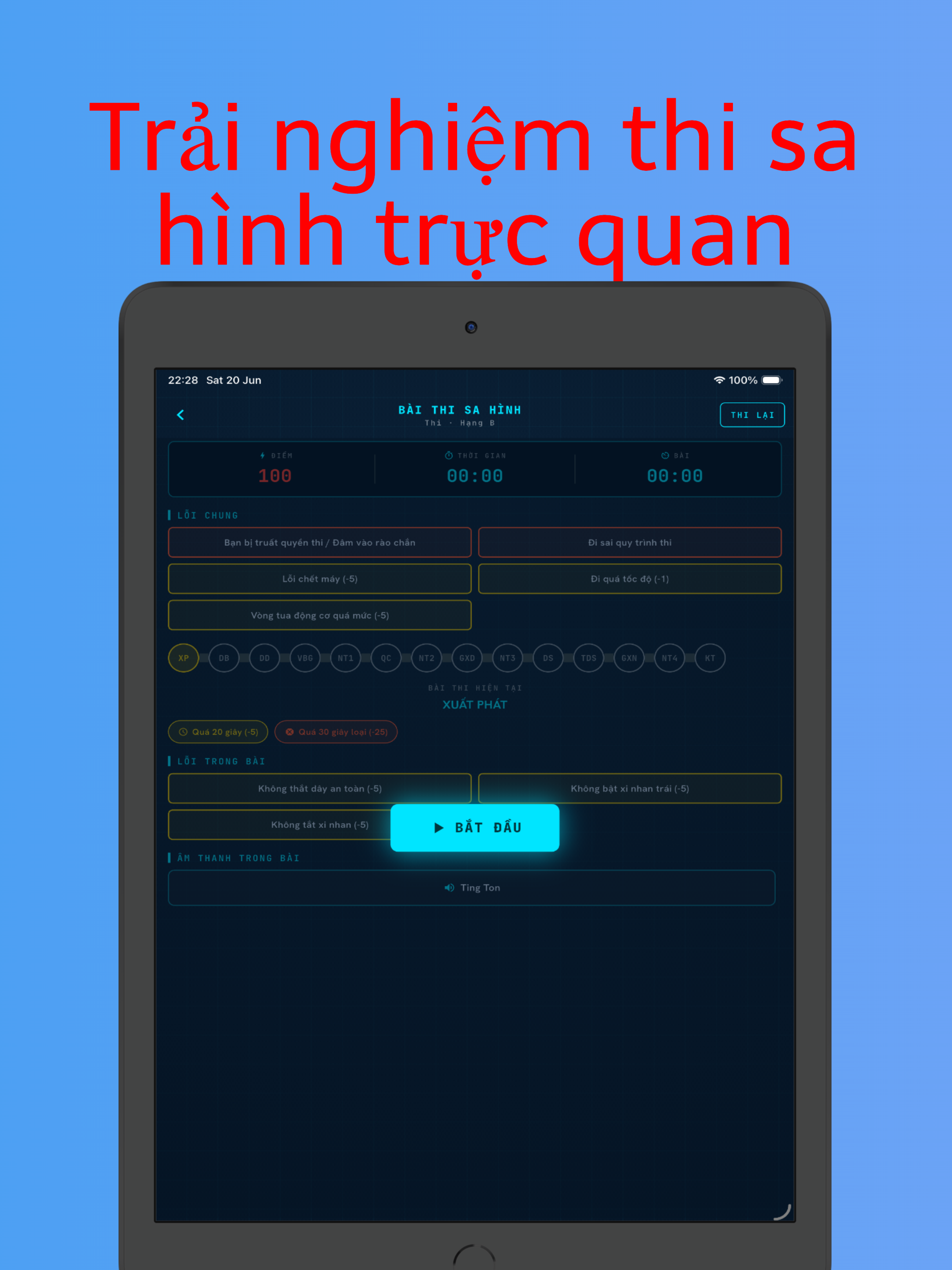 Âm thanh thi sát hạch