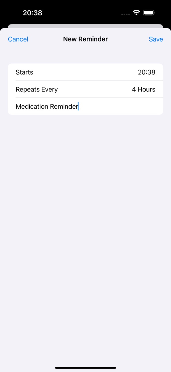 iPhone screenshot