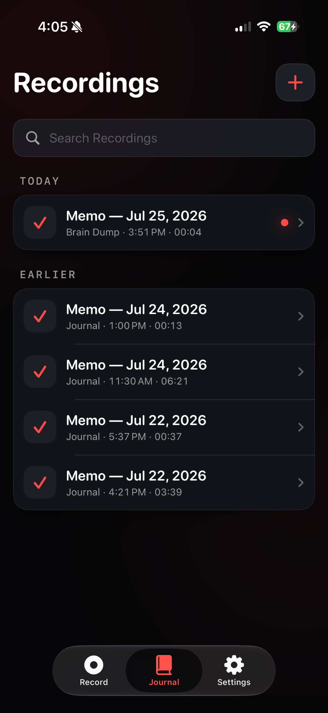 Memo: Private Voice Journal screenshot 4