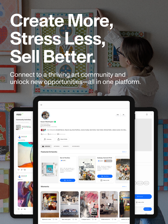 Cohart: Connect And Sell Art iPad screenshot 6 - Business app