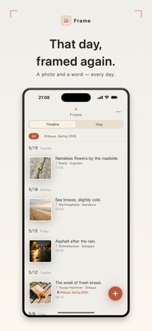 Frame - Photo & Word Diary iPhone screenshot