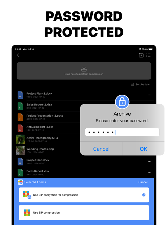 RAR Zip: Unzip File Manager iPad screenshot 2 - Utilities app