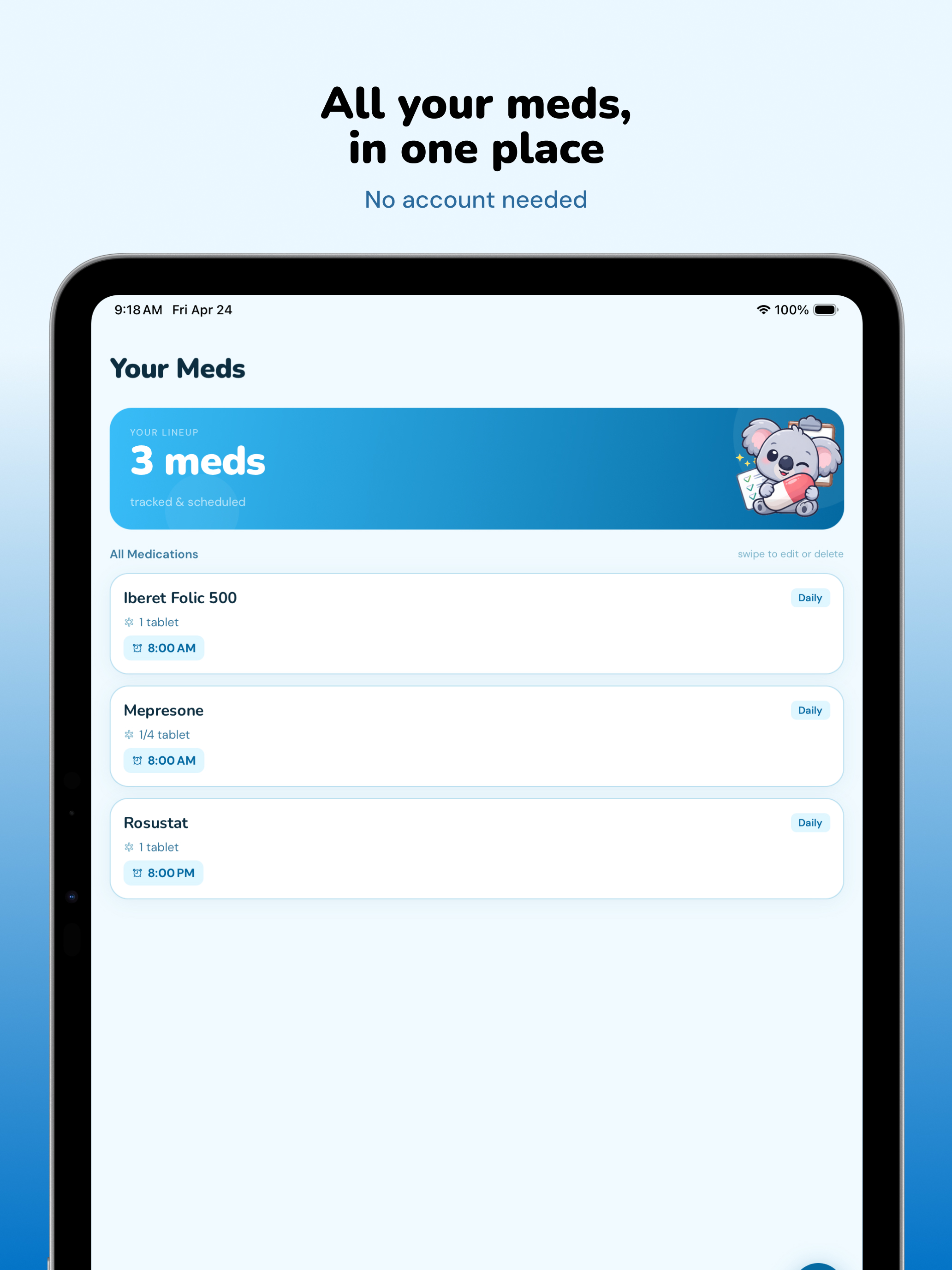 Pillie – Medication Reminder