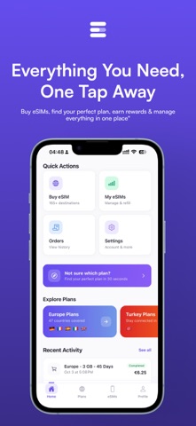 Esimy - eSIM Travel Data Plans screenshot