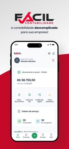 Fácil Contabilidade iPhone screenshot