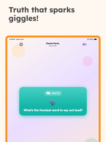 Truth Or Dare Game For Kids iPad screenshot
