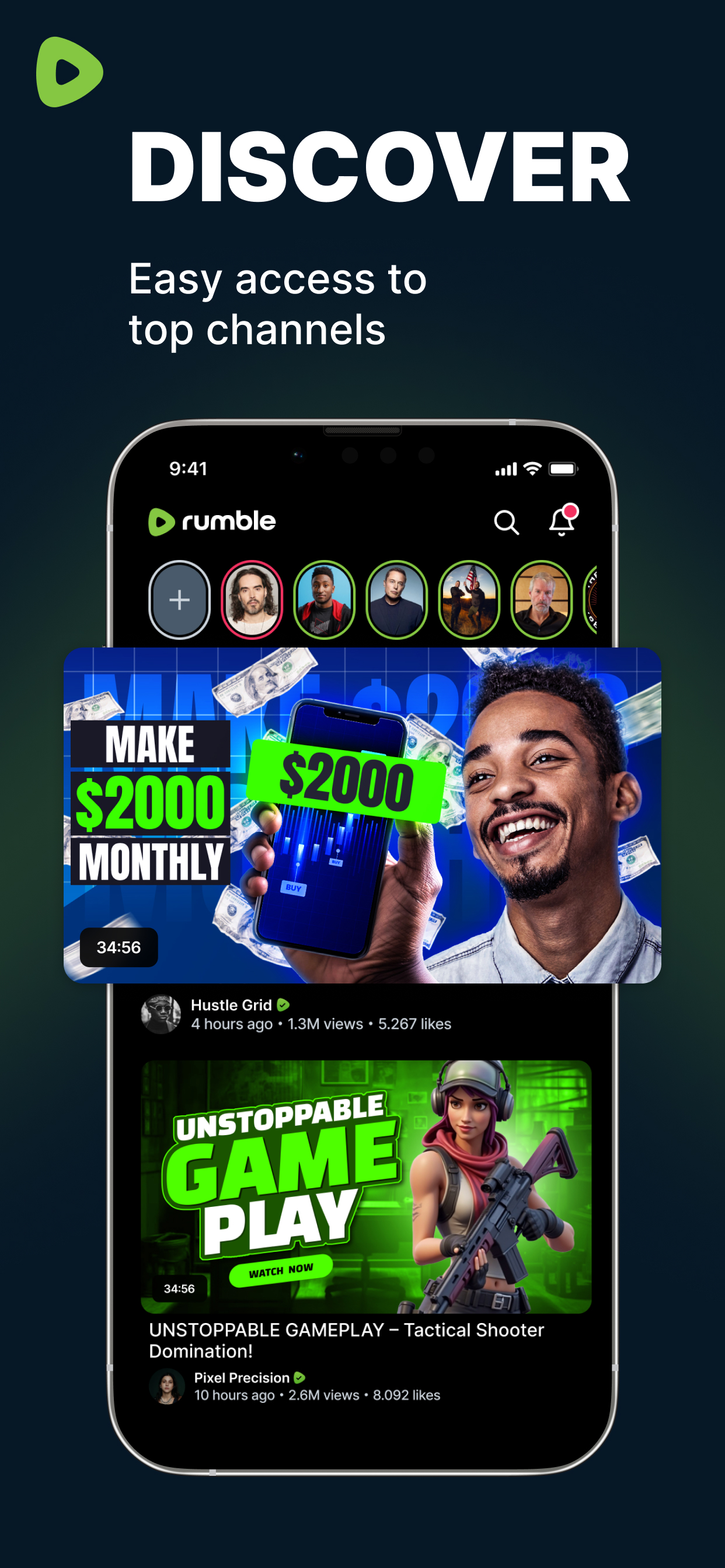 Rumble: Live Streaming, Videos