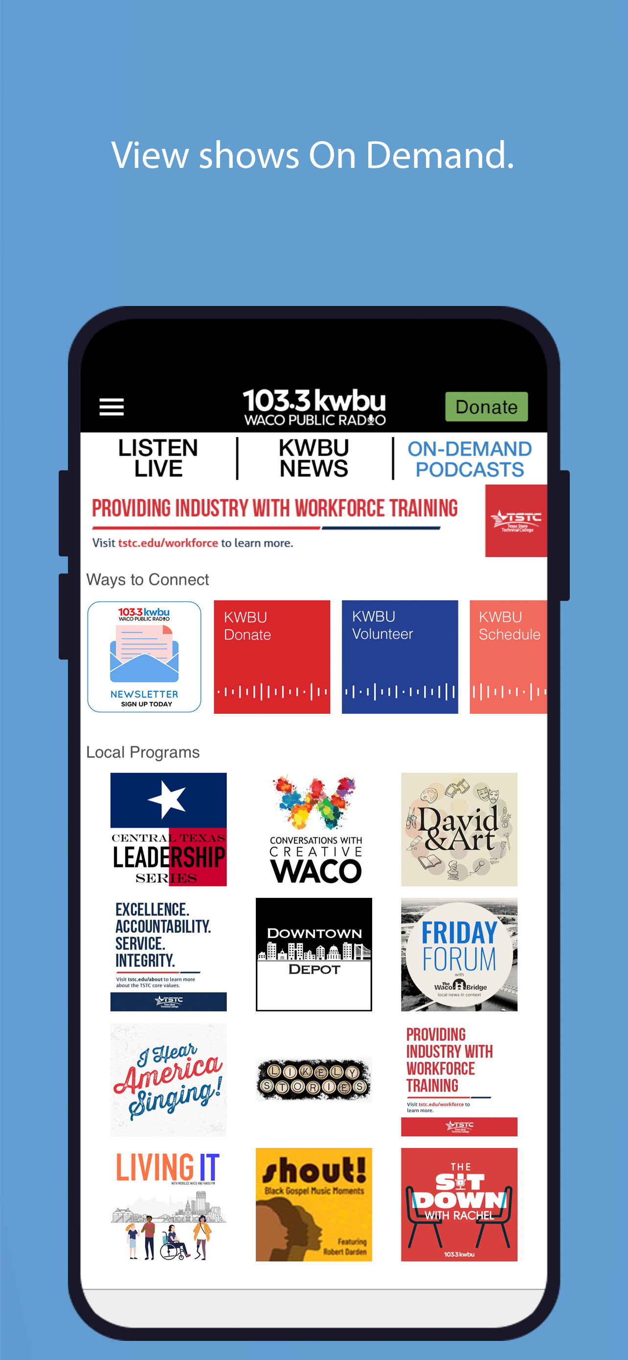KWBU Public Radio App screenshot 5