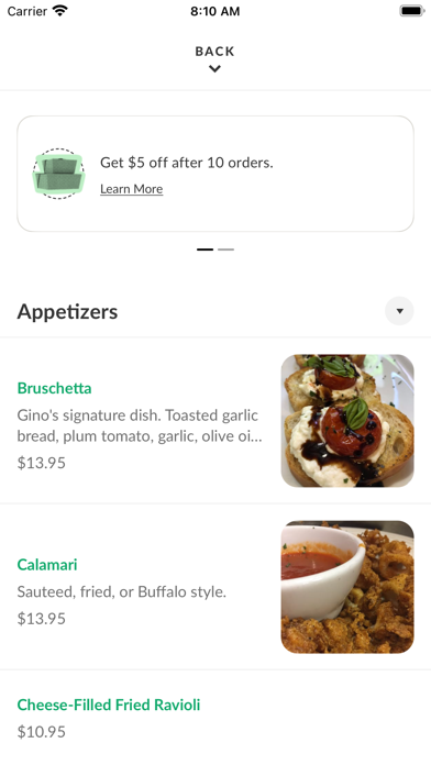 Screenshot 3 of Ginos NY Style Pizzeria App