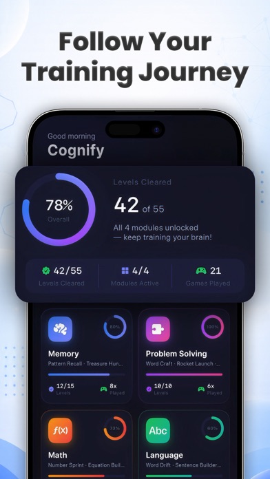 Cognify - Brain Training iPhone screenshot