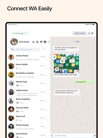 Messenger AI for WA & More ipad screenshot 4