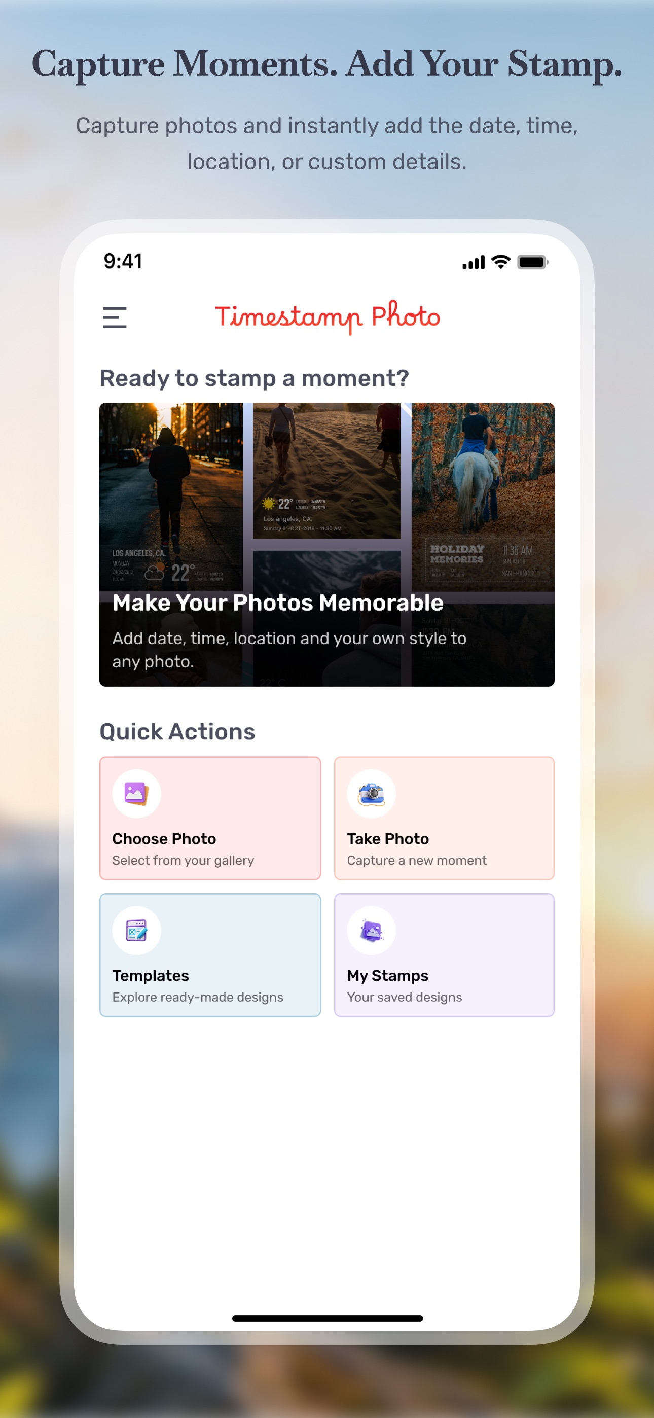 Screenshot 1 of Autostamp: Timestamp Camera