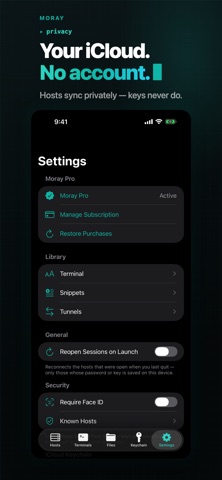 Moray: SSH, SFTP & Terminal Screenshot 8 of 8