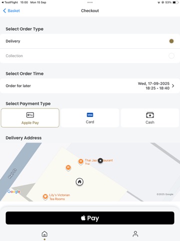 Thai Jaa Takeaway iPad screenshot