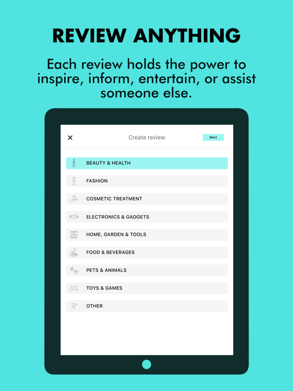 Glamily iPad screenshot 2 - Lifestyle app