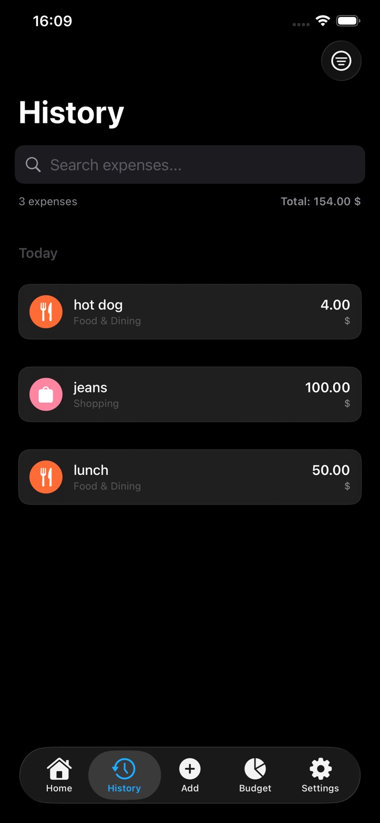 Expense Tracker - Easy Money iphone screenshot 3