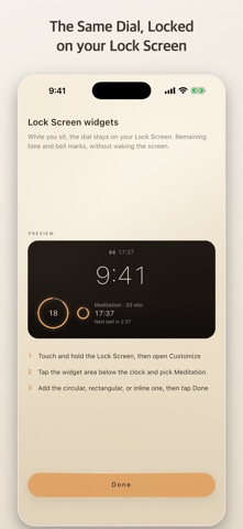 Meditation Timer - Bell & Log Screenshot 2 of 6
