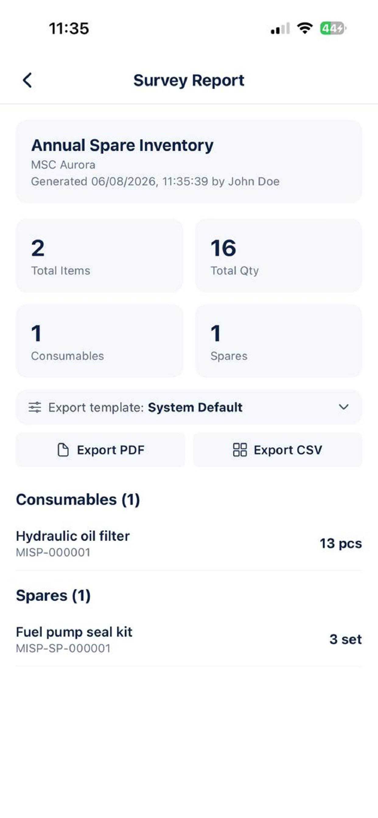 MarineStoreMate screenshot 3