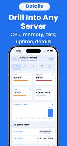 Beszel : Dashboard screenshot