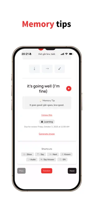 NorskFlashcards A1 to B2 screenshot 3