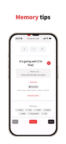 NorskFlashcards A1 to B2 screenshot