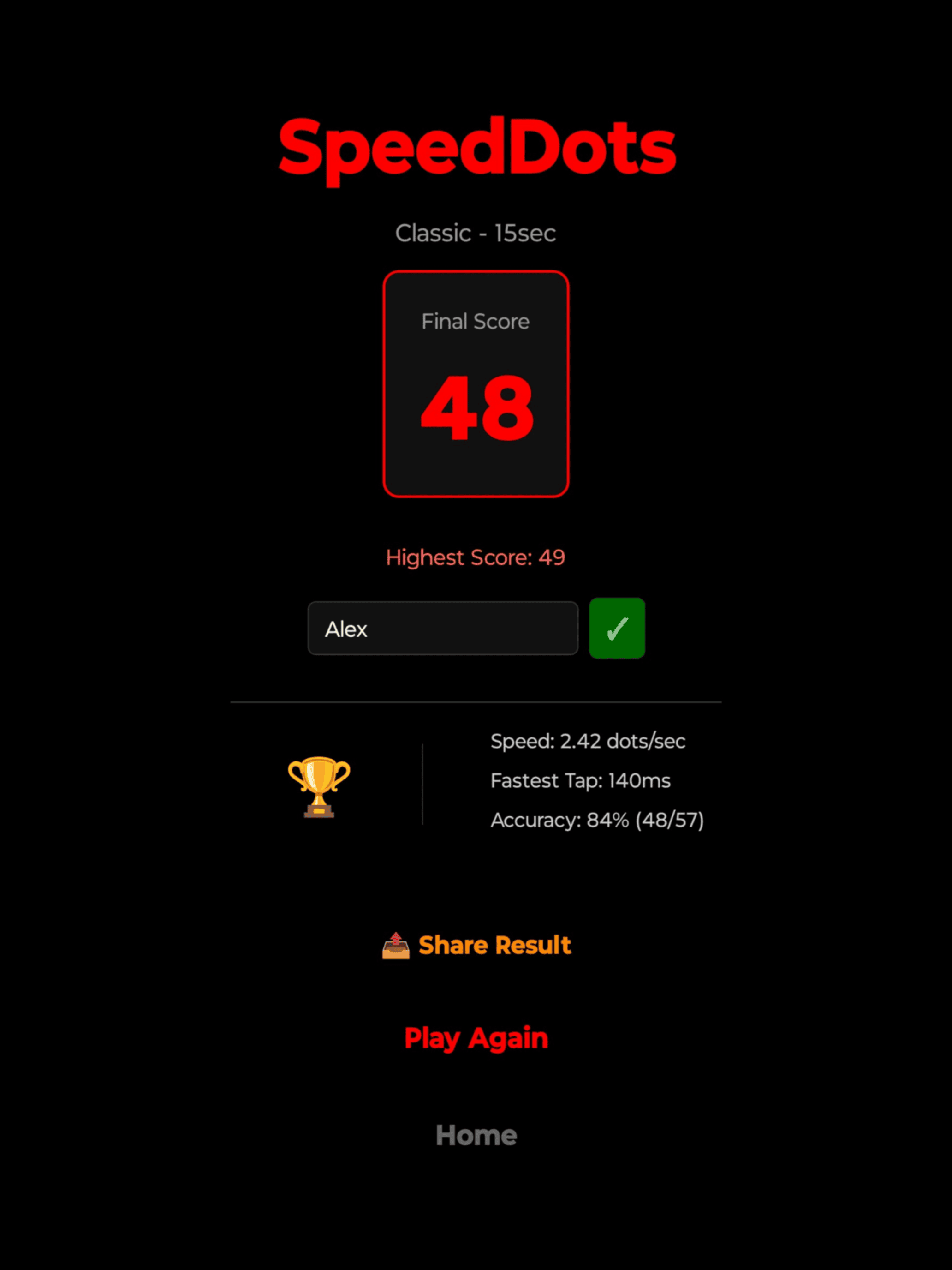 SpeedDots - How fast are you ? screenshot 9
