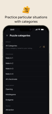 Just Chess Puzzles iPhone screenshot