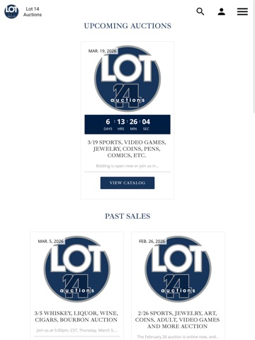 Lot 14 Auctions, P.C. iPad screenshot