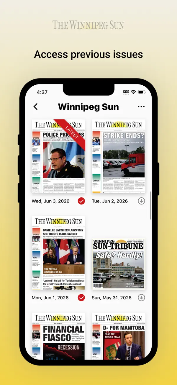 Screenshot #3 pour Winnipeg Sun ePaper