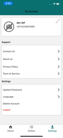 Pronto User App screenshot