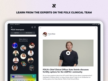 FOLX Community Platform iPad screenshot