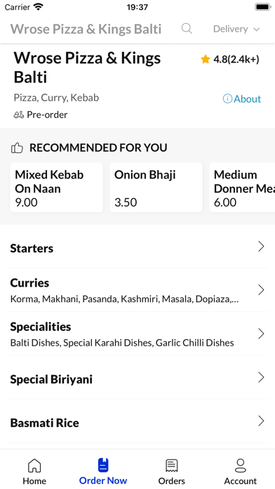 Wrose Pizza & Kings Balti Screenshot