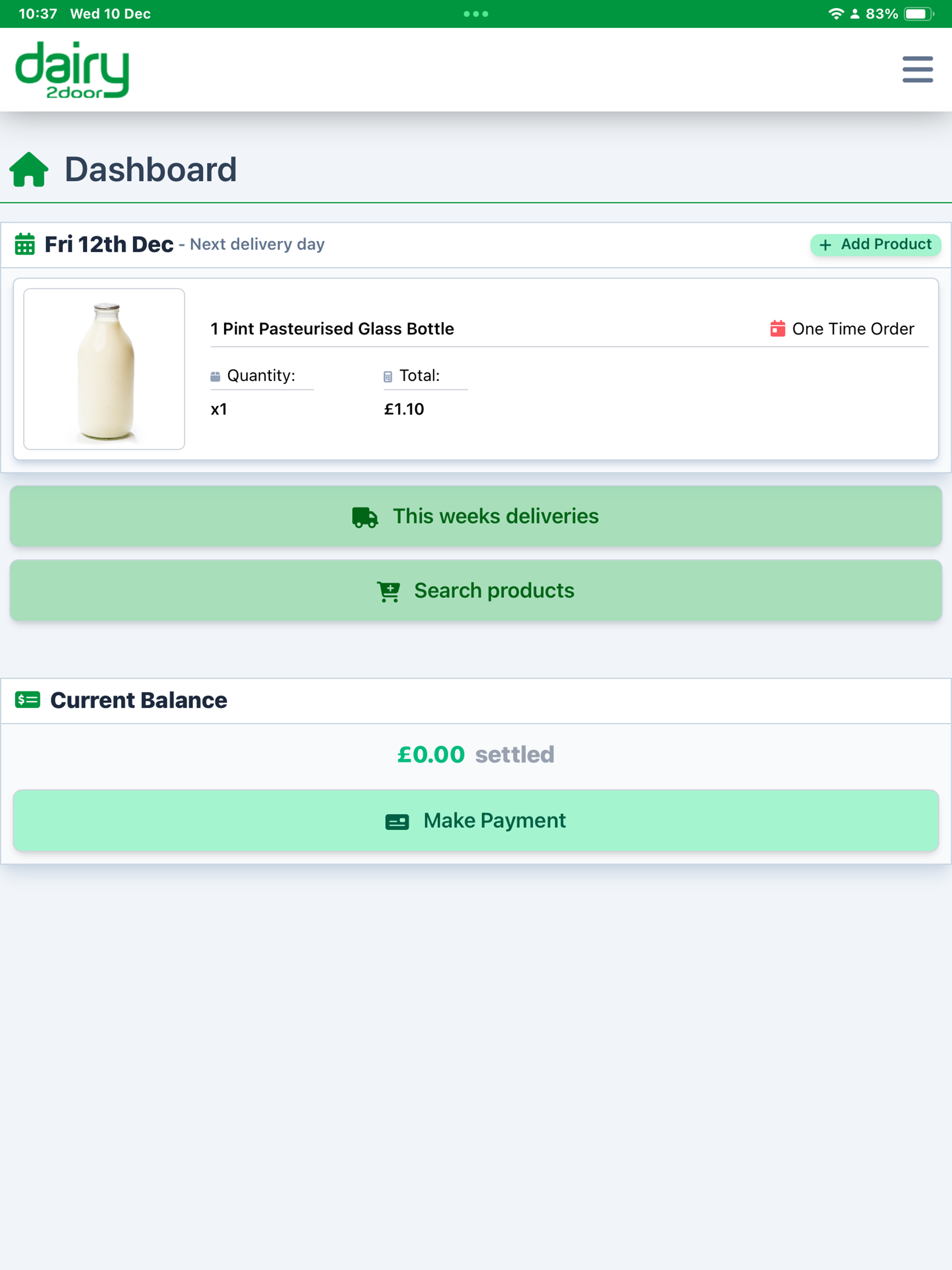 Dairy2Door screenshot 6