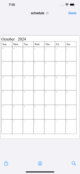 PrintingCalendar:Easy,simple Screenshot 4 of 5