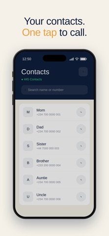ChyraConnect: Call & Connect iPhone screenshot