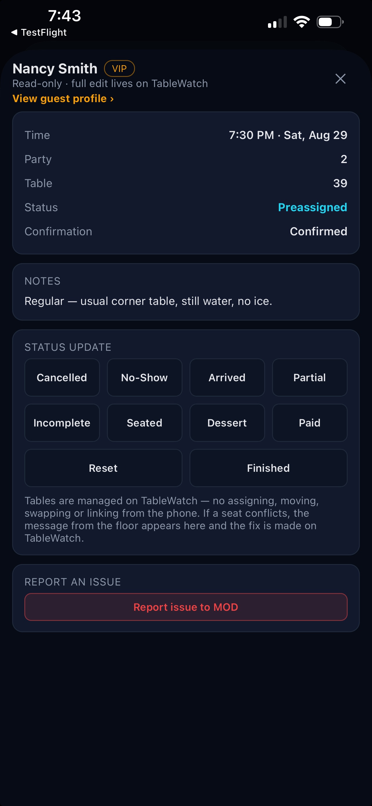 Screenshot 3 of TableConnect RestaurantConnect