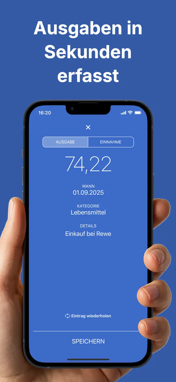 Ausgaben Manager Haushaltsbuch Screenshot 2