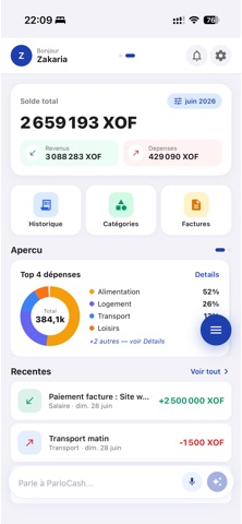 ParloCash screenshot